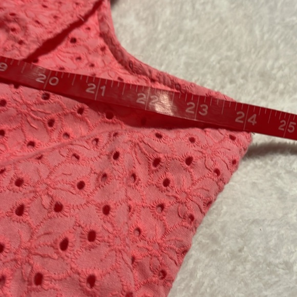 Time & Tru Pink Eyelet Ruffle Dress - Picture 8 of 11